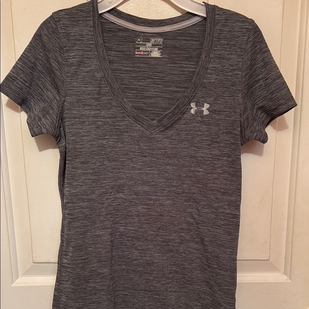 Under Armour Gray V-Neck T-Shirt
